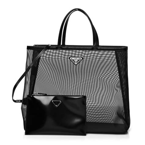 prada mesh beach bag|prada leather tote bags.